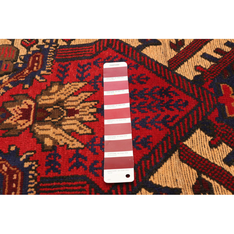Tapis rouge tadjik 3 pi 1 po x 4 pi 5 po