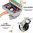 Rolling Cart with Drawer & Lockable Wheels, Plastic Shelf Storage Organizer Cart-111378621-129000603
