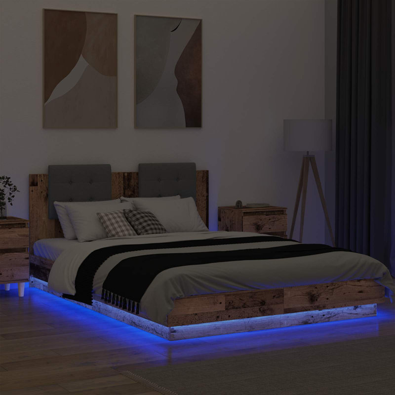 Bed, Kingsize (5'), Old Wood