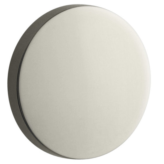 Escale Bathroom Sink Overflow Caps, Nickel poli éclatant