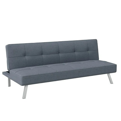 Serta Jameson 66.1" Tufted Convertible Sofa, Woven Polyester Fabric