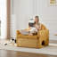 Fauteuil d'appoint surdimensionné en chenille de style moderne avec méridienne simple pour salon, chambre à coucher-1256982811