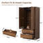 Armoire en relief à 2 portes avec 2 tiroirs-1724776449