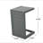 CAPE CORAL ALU C-SHAPED TABLE GREY-1706102249
