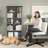 Tall 5 Shelf Bookcase in Driftwood Gray-296965740