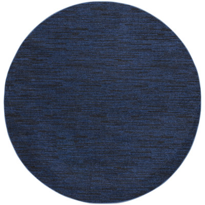 Tapis bleu nuit Nourison Essentials