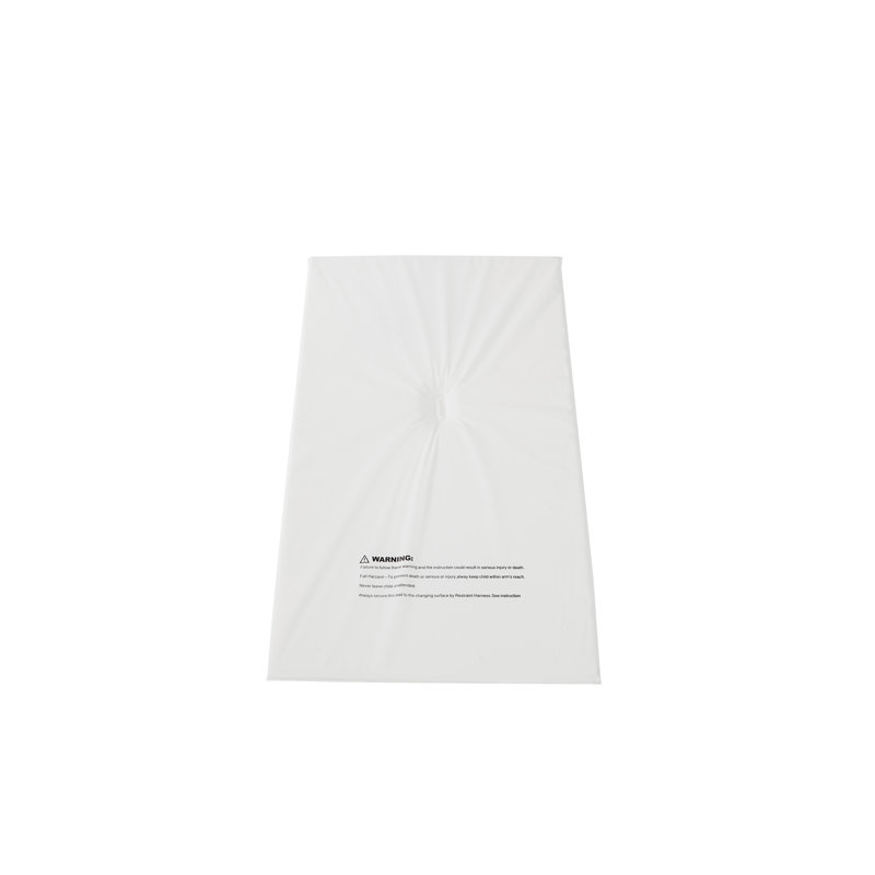 White Vinyl Water-Resistant Baby Changing Pad