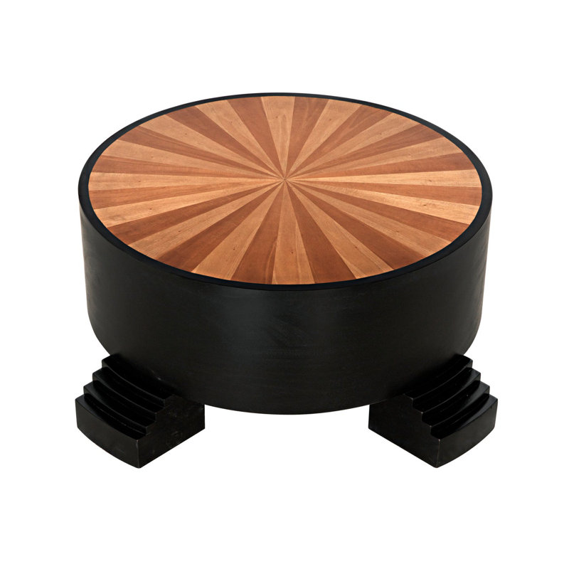 Tambour Solid Wood Coffee Table