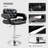 Upholstered Adjustable Height Counter Stool with Metal Frame