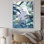 Cougar blanc dans la jungle tropicale sur toile