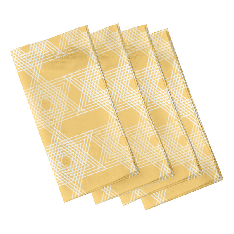 Ensemble de serviettes 4 pièces Stegner, Jaune