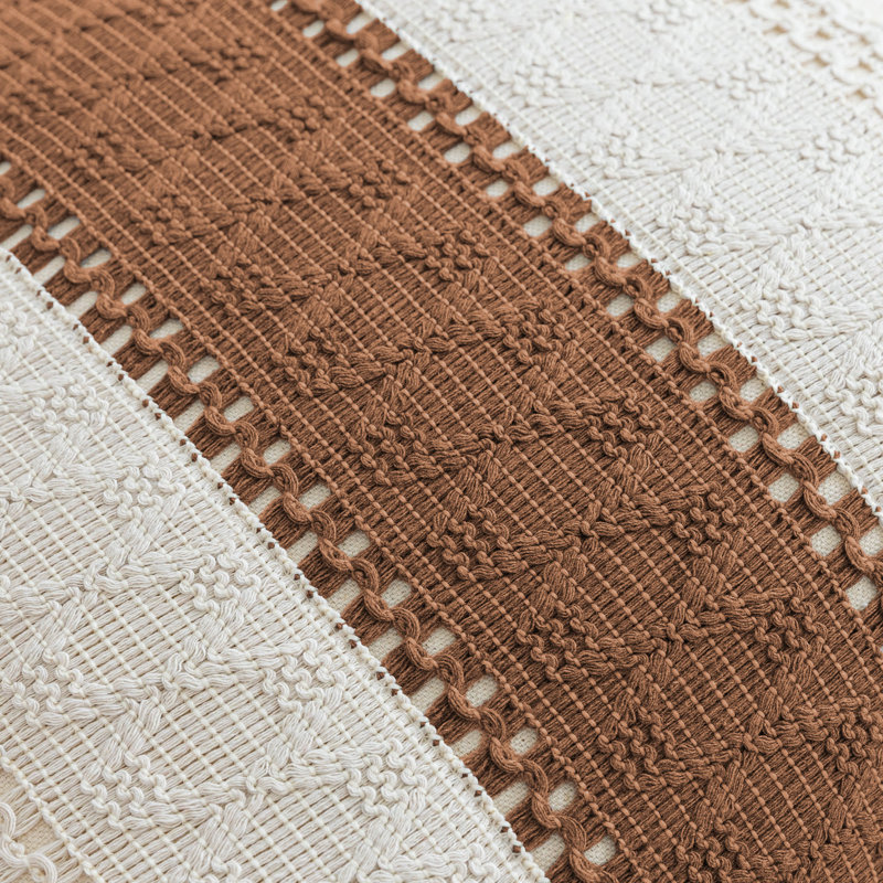 Housse de coussin Barossa, Orange brûlé, Carré 18 po