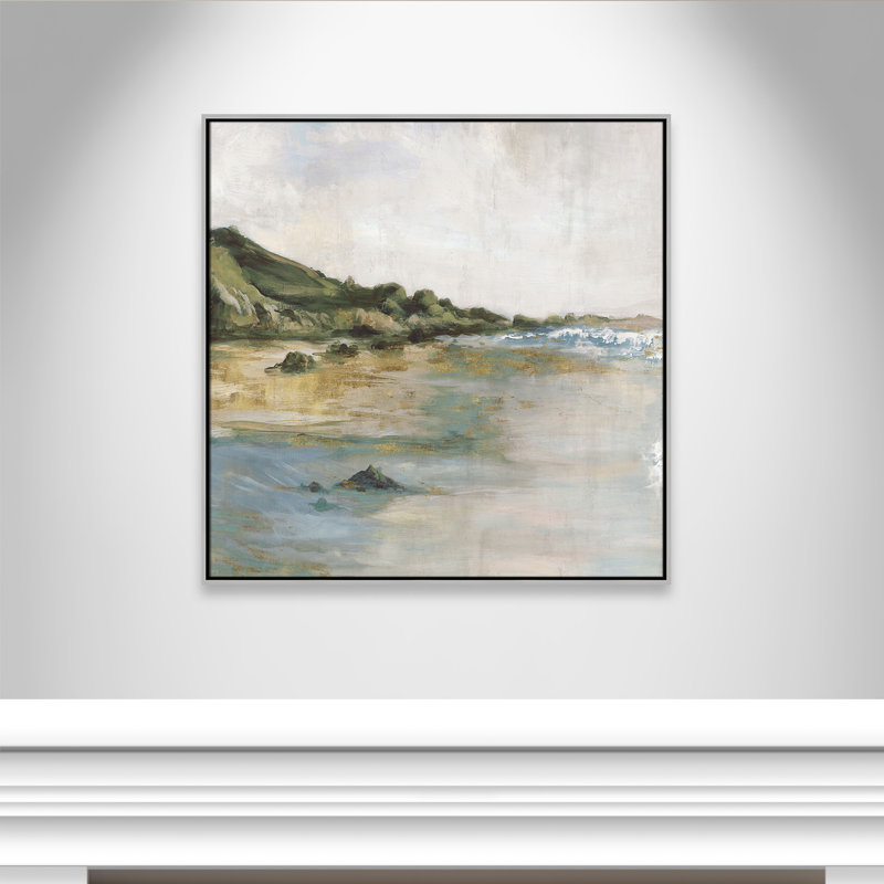 «Cordoba Tide’s Edge» par, H 37,5 po x l 37,5 po, Argent argent
