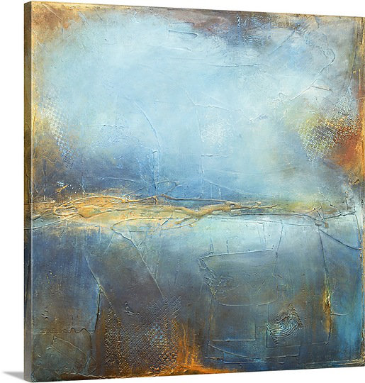 «Gnadenhutten Deep Blue» par Erin Ashley, reproduction d'art sur toile, H 30 po x l 30 po x P 1,25 po