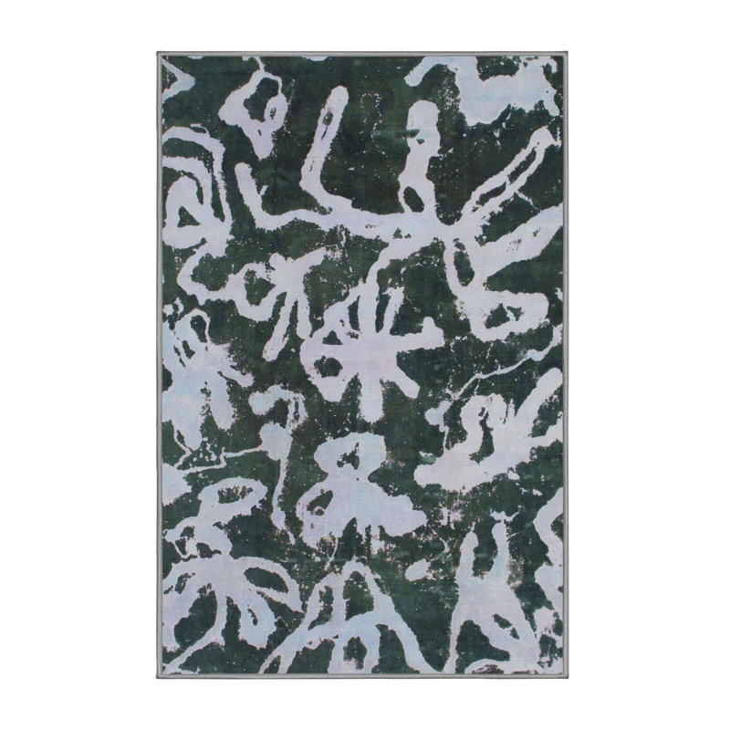 Abstract Indoor Rug, Rectangle 4' x 6'