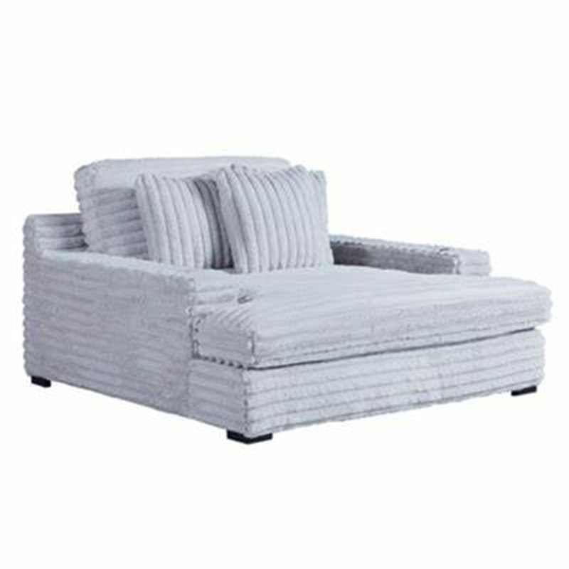 Fauteuil Man Wah Presley, Gris clair