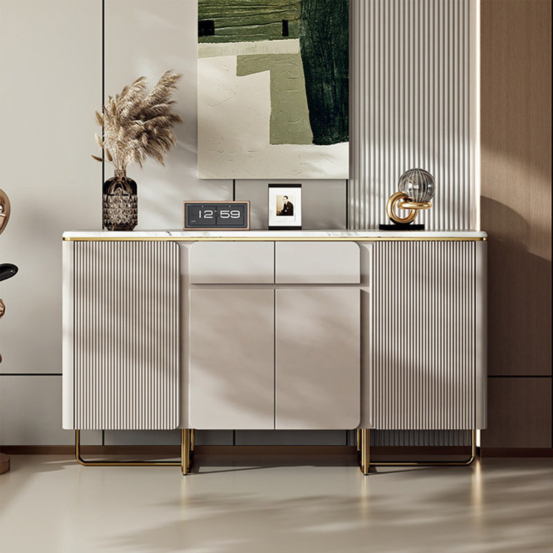 Armoire de hall d'entrée de style luxueux, H 31,5 po x l 55,11 po x P 15,75 po