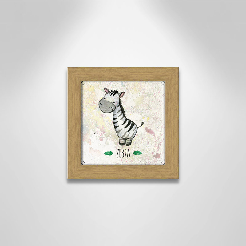 Adhésif décoratif 4 pi Jungle Day, Encadré plat chêne, H 8 po x l 8 po x P 0,6 po