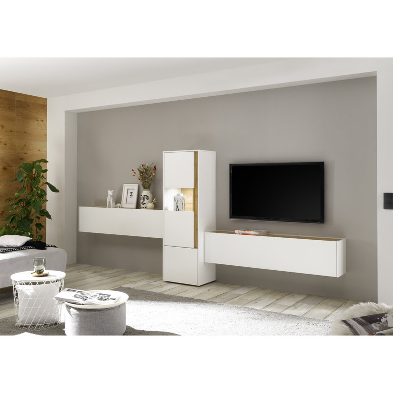 Broadmoor Unfinished Floating Entertainment Centre for TVs up to 65", White