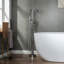 Echo 1 Handle Bathroom Freestanding Tub Filler with Diverter-1538531085