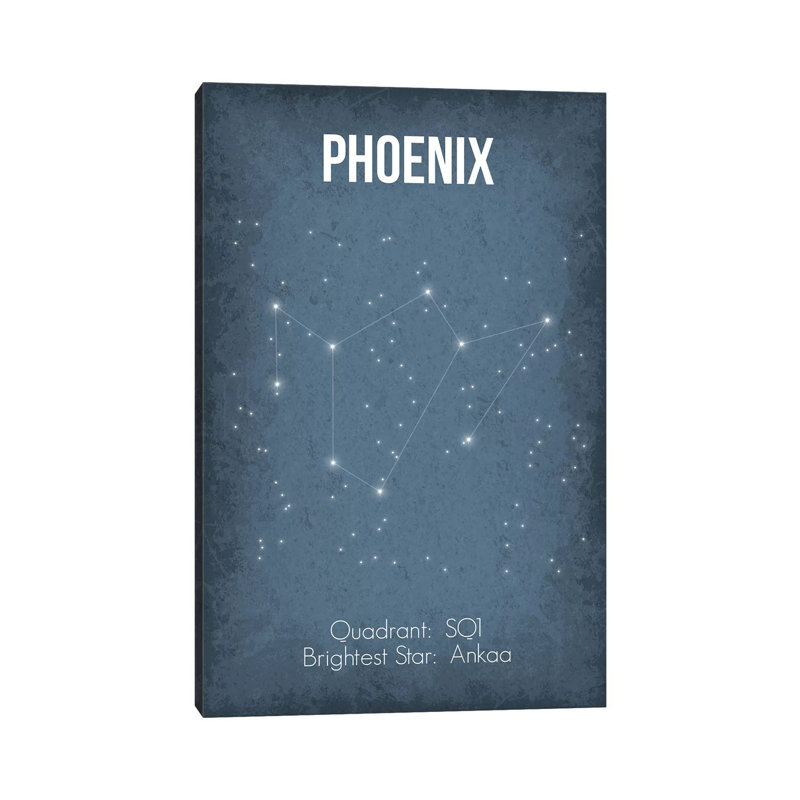 Phoenix 1 Piece Wrapped Canvas Wall Art, 20.32 cm H x 30.48 cm W