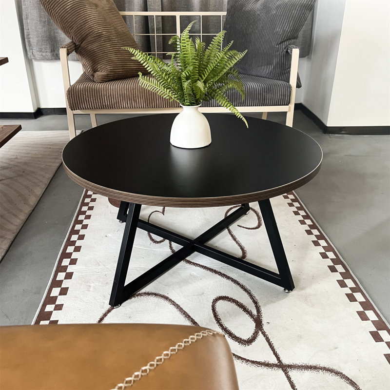 Round Coffee Table, Black