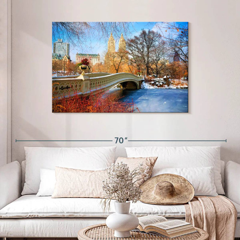 Pont sur le pont central de New York, H 30 po x l 45 po