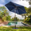 Parasol de marché 86,4 po avec base Prithvi-1641426057