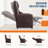 Power Recliner Chair - Heat and Massage, Adjustable Electric Recliner Ergonomic PU Leather Single Sofa, Tall Back, Padded Seat, Home Theater Seating for Living Room-1917503839