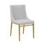 Chaise d'appoint en métal gris Yelissa