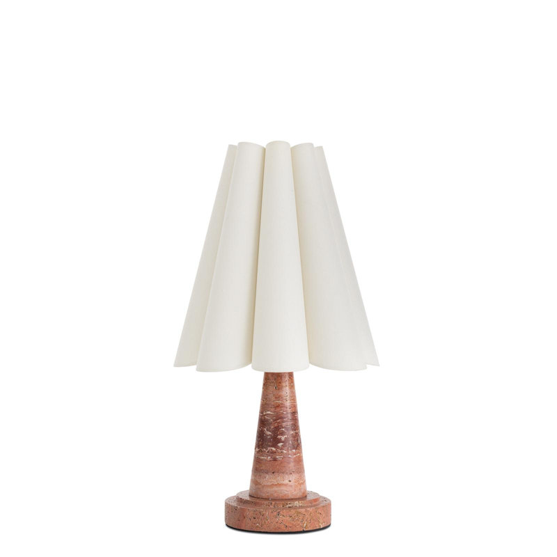 Segal Marble Table Lamp, Red