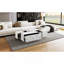 Table basse rectangulaire à plateau coulissant avec 2 tiroirs et 2 rangements cachés pour le salon 47,2 po