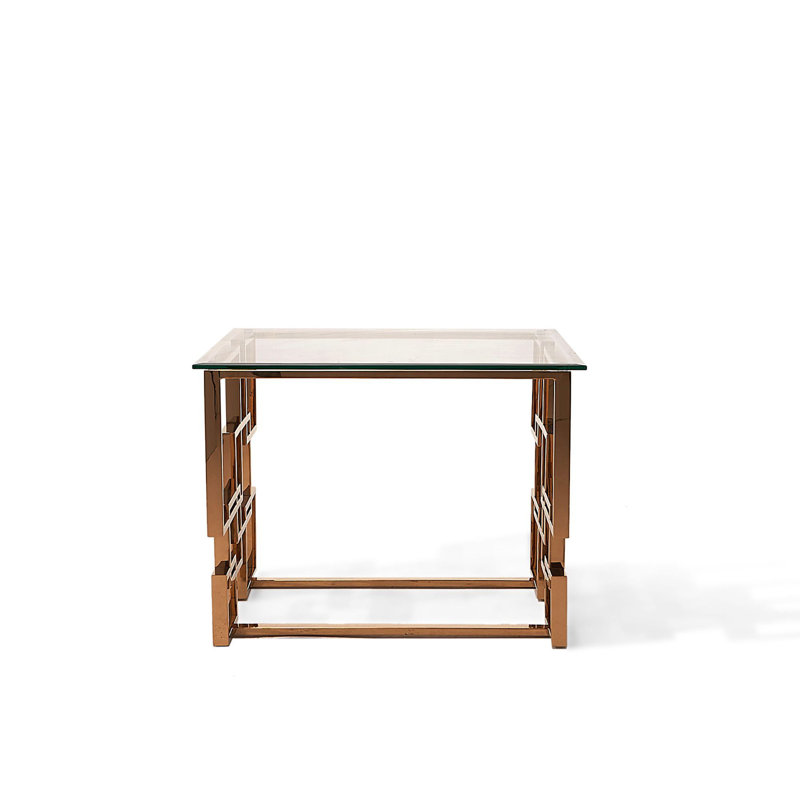 Table de bout en verre, Or