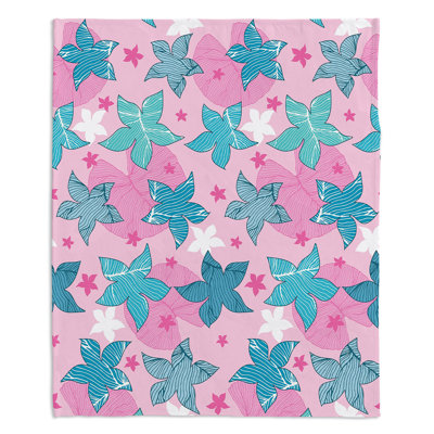 Couverture sherpa doux rose
