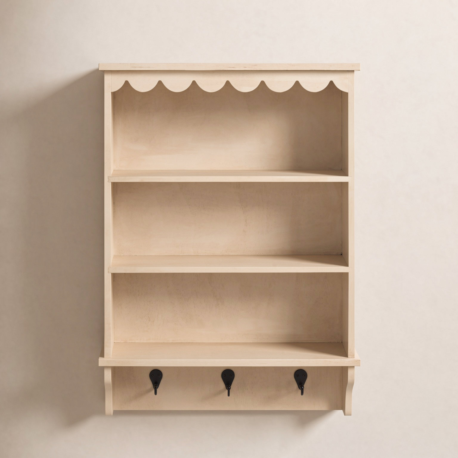 Edan 3-Hook Wall Rack, Natural