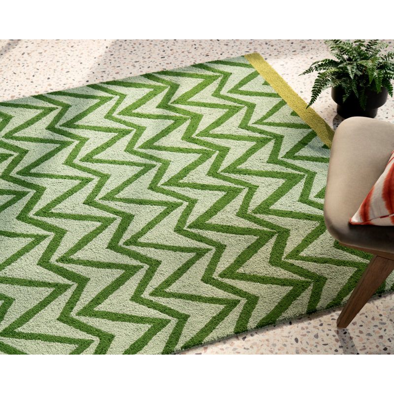 Dhurrie Handmade Geometric Area Rug, Rectangle 5'3" x 7'7"
