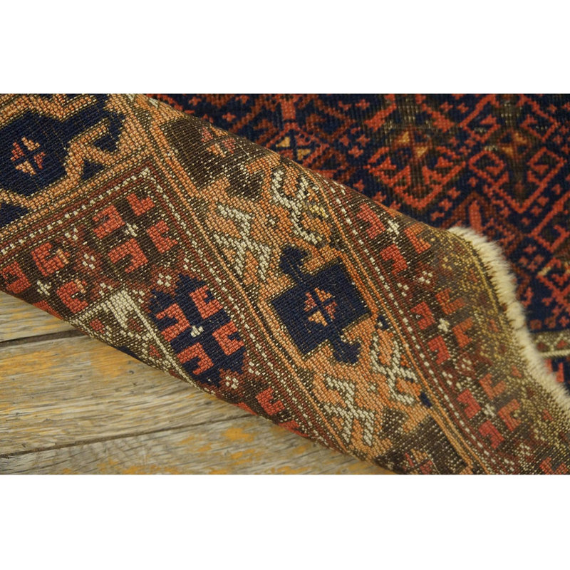Hand Knotted Wool Geometric Area Rug