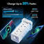 Vonhaus Tower Extension Lead, 8 Plug Cable W/ 2 Usb-C Ports & Fast Charging-112965422