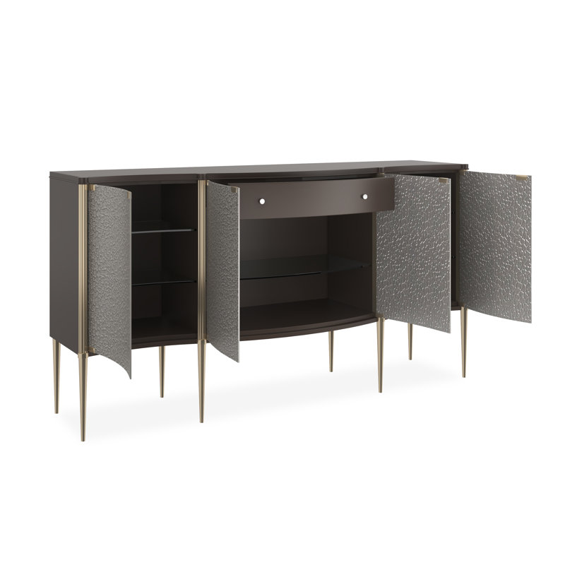 Caracole Classic 75'' W Buffet, Black/Gray
