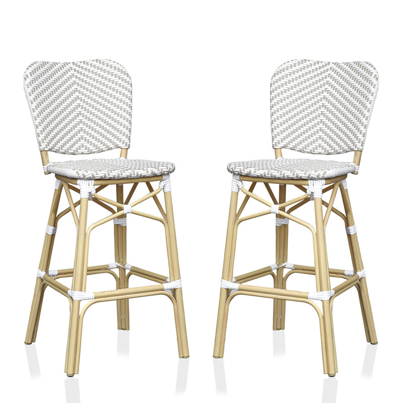 Tabouret de bar 29,75 po Fetzer, gris