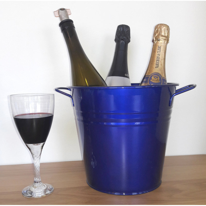 Seau à glace champagne Leenhouts, H 9 po x l 9 po x P 9 po, Bleu verni