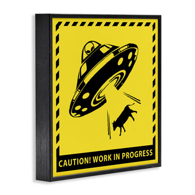 Work In Progress UFO Framed Giclee Art by Ziwei Li