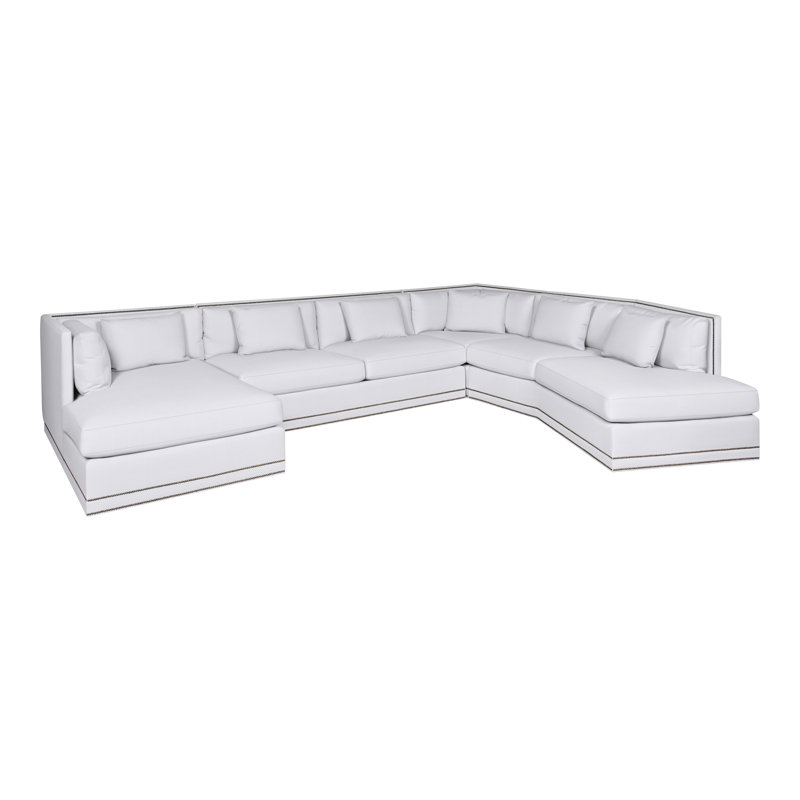 Steadman By Michael Weiss Upholstered U-Shaped Sectional Left Hand Facing, Navada Snow, No