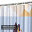 Rideau de douche femme avec planche de surf et 12 crochets-137431337