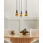 Castaly 3 - Light Brass Cluster Pendant