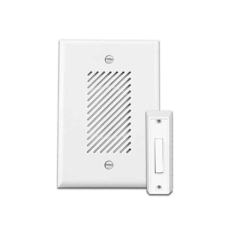 Ensemble de sonnette électronique à un seul groupe, Blanc