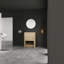 Armoire de meuble-lavabo autoportante 24 po, contreplaqué de chêne, 2 portes à fermeture douce (sans le lavabo) | Idée de cadeau