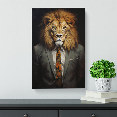 Lion In A Suit - Print