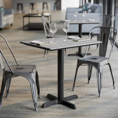 Commercial Seamless Surface Tabletop with Table Height Crisscross Base