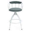 Ensemble de tabourets de bar 26 po à hauteur de comptoir pivotant de 26 po avec structure en métal et chaises de bar de style industriel moderne pour îlot de cuisine-599902596